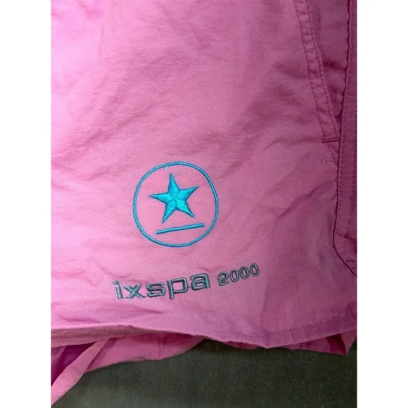 Vintage IXSPA 2000 Women Shorts 100% Nylon Pink Size Small - Picture 3 of 11